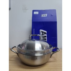 [정품] AMT 316Ti 통5중 샤프 파티웍 24cm, 1개