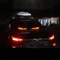 대형차 악마의 눈 램프 애니메이션 감성 LED 조명, 1개, 12x60cm 한 쌍