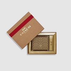 [코치 선물세트] 시그니처 주얼리박스 이어링 세트 (Boxed Jewelry Box And Earrings Set In Signature Canvas)