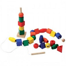 나무구슬블럭실꿰기