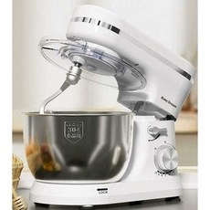 가정용 머랭기 제과 밀가루 제면기 혼합기 기계 고성능, 1개, 5.5L 1-6인용 베이지