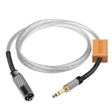 호환 Odin Hifi XLR 암-6.35mm 잭 케이블 하이엔드 듀얼 TRS 6.5mm-듀얼 스피커 믹서용, [01] 0.5m, [08] 6.5 TRS to male XLR