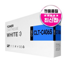 삼성 CLT-K406S 호환토너 CLP-360 364 CLX-3300 3304 3305W 3307W SL-C462W C463W, 1개, 파랑 1개, CLT-C406 파랑