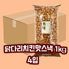 닭다리치킨맛스낵 1kg x 4개입, 4개