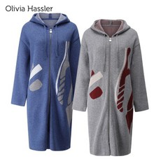 [올리비아하슬러] 후드 롱 가디건