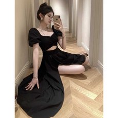 여름 레트로 햅번스타일 원피스 빈티지 섹시드레스