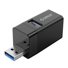 오리코 3 포트 다중 포트 USB 분배기 어댑터 자동차 USB 허브 2.0 3.0, 블랙