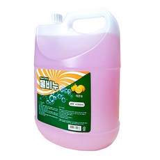 핸드크린 레몬향 물비누 4L 1개 리필 피부보호 핸드워시 손세정제