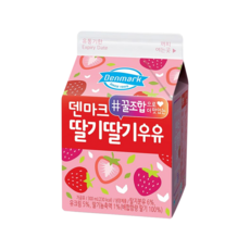 덴마크 딸기딸기우유 팩음료 300ml x 12개