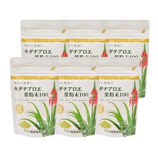 키다치아로에 잎 분말 100 6봉 세트, 6개, 65g