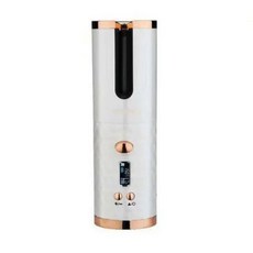 자동 헤어 컬러 USB 충전 헤어 컬링 언 컬 웨이브 헤어 스타일링 도구 무선 세라믹 컬리 회전 스타일러 여성, [03] white, 하얀색