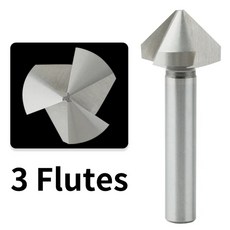 고속 스틸 스트레이트 생크 트리플 엣지 싱글 90 도 모따기 비트 카운터 싱크 나사 디버링 드릴 1 개 5 10