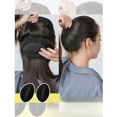 묶음머리뒤통수머리뽕 묶음머리 헤어 머리 볼륨헤어 묶음머리뒤통수, free, 2가지 사이즈의 뒷머리 패드