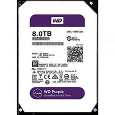 Western Digital Purple 3TB 보안 감시 하드 디스크 드라이브 - 5400RPM 클래스 SATA 6Gb/s 64MB 캐시 3.5인치 WD30PURX [구 버전], 07. 8TB, Old Generation Surveillance HD - wd30purx