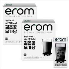 이롬 황성주 검은콩무가당두유, 190ml, 64개