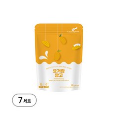 리틀스푼 동결건조 요거트큐브 요거랑 망고 7개 아기간식, 16g