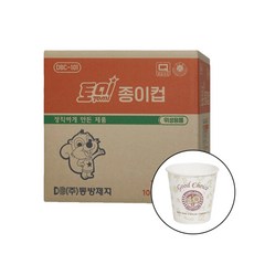 토미 종이컵 1000개 DBC-101 물컵 생수컵 야외용 사무실용 정수기용, 1개