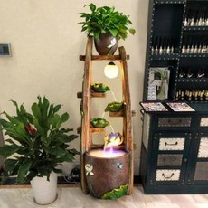 미니분수대 달무드등 유수분수 거실 어항 현관 순환수 경관 인테리어 실내 재물환수 볼 안개, 01 60cm A