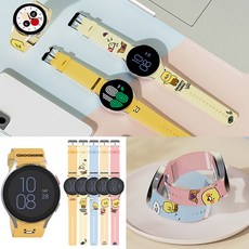 카카오 춘식이 카툰 갤럭시워치 20mm 워치4 클래식 워치3 액티브2 소프트밴드 정품 스트랩 우체국택배, C 훼이보릿, 1개