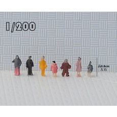 사람모형 디오라마 재료 집 건축 모형 만들기 재료 피규어 미니어처 100개의 아날로그 플라스틱 인형 미니 컬러 캐릭터 모형 건축 모형-33281, 옵션01