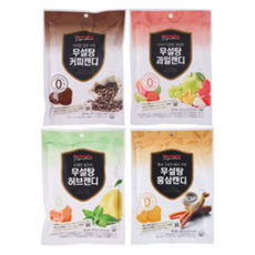 홈플러스 시그니처 무설탕캔디 4종세트(커피 허브 과일 홍삼)80g 각10개씩 총40개