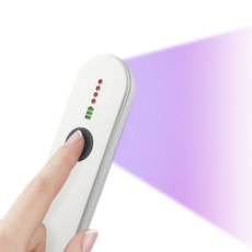 휴대용 살균기 UV LED UVC자외선 마스크 휴대폰 소독기, 화이트