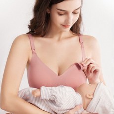 초이스 수유브라 임산부속옷 심리스 몰드 노와이어 무봉제 앞트임