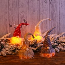 마법고양이성 크리스마스 장식 랜턴 산타 엘프 소품, 4종세트
