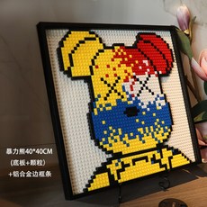 베어브릭레고액자