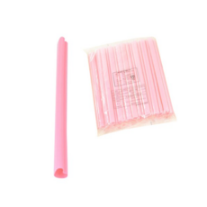 하트 핑크 스트로우 버블티용 12 x 21cm 개별포장, 100개입, 2개