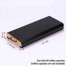 네스프레소 캡슐 거치대 보관함 정리함 커피 포드 금속 서랍 40, 40 pods holder, 1개