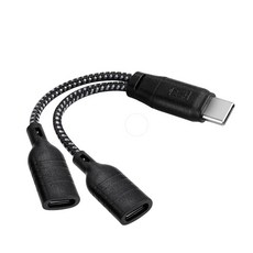 USB C타입 Y 이어폰 충전 듀얼젠더 GS817, 1개