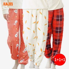 아킵 여성 프리미엄 밍크 수면바지 1+1+1