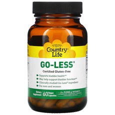 컨트리라이프 Go Less Bladder Health 방광 호박씨앗 추출물 60베지캡슐, 1개, 60정