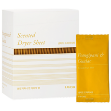 라브아 센티드 건조기 시트 섬유 유연제 프랑지파니 앤 가이악 향