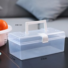 아크릴 방진구 코마스크 보관함 가정용 투명 플라스틱 마스크 수납함 기숙사 수납 신기, 휴대용 마스크 케이스[약 40마리]