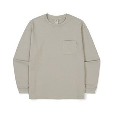 국내백화점 스노우피크 베이직 포켓 긴팔 티셔츠 Beige Gray