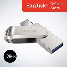 샌디스크코리아 공식인증정품 USB 메모리 울트라 듀얼 드라이브 럭스 Type-C OTG USB 3.2 SDDDC4, 128GB 128GB