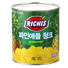 동서 리치스 파인애플 청크 3kg, 1개