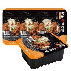 통뼈감자탕 [통뼈감자탕 보통맛] 부산 20년 전통의 맛 그대로 감자탕 4팩 (4KG), 담백한맛 4팩, 4개