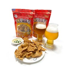 빠삭빠삭 어포스틱 100g 국민안주 어포튀김 어포튀각, 5개