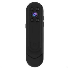 JOZUZE 미니 디지털 카메라 HD 마이크로 광각 바디 카메라 모션 감지 스냅샷 루프 녹화 캠코더 더블 백 클립, 4) camera - Add 128GB Card