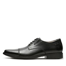 Clarks 남성용 틸덴 캡 옥스포드화 블랙 레더 8 M US