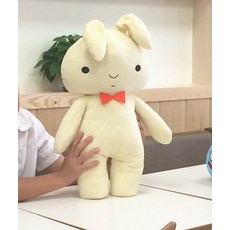 노브랜드 짱구는못말려 유리 스트레스 해소 샌드백 토끼 인형, 유리 샌드백, 49cm