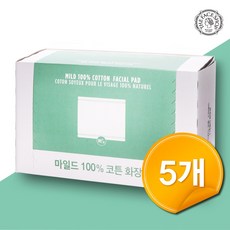 더페이스샵 (5개) 데일리뷰티툴즈 마일드 100% 코튼 화장솜, 5개