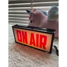 온에어 라이트 박스 미니 조명판 무드등 인테리어조명 LED 아크릴 리모컨 색상 변환, 1개, 1. USB 충전 리모컨