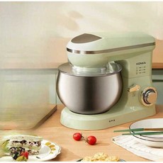 비즈탑 업소용반죽기 반죽기 밀가루 믹서 믹싱기, KM-912A 5L 1200W 그린 싱글