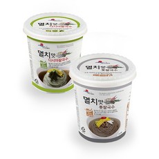 [바다가득히] [간편컵국수] 멸치맛 톳 쌀국수 82g x 6개 + 다시마 쌀국수 82g x, 12개