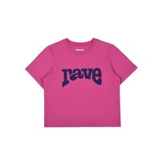 AEAE 에이이에이이 RAVE 크롭 T-SHIRTS 반팔 티셔츠 Pink 매장정품