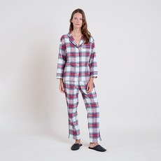 슬리피존스 W MARINA PAJAMA SET FLANNEL CABIN PLAID